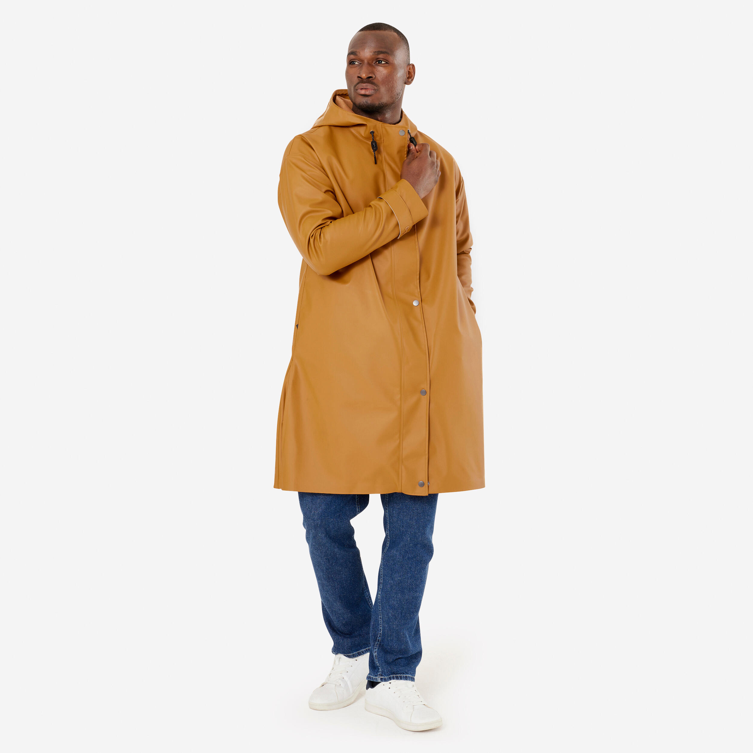 Parka na rower miejski Btwin 540 unisex przeciwdeszczowa