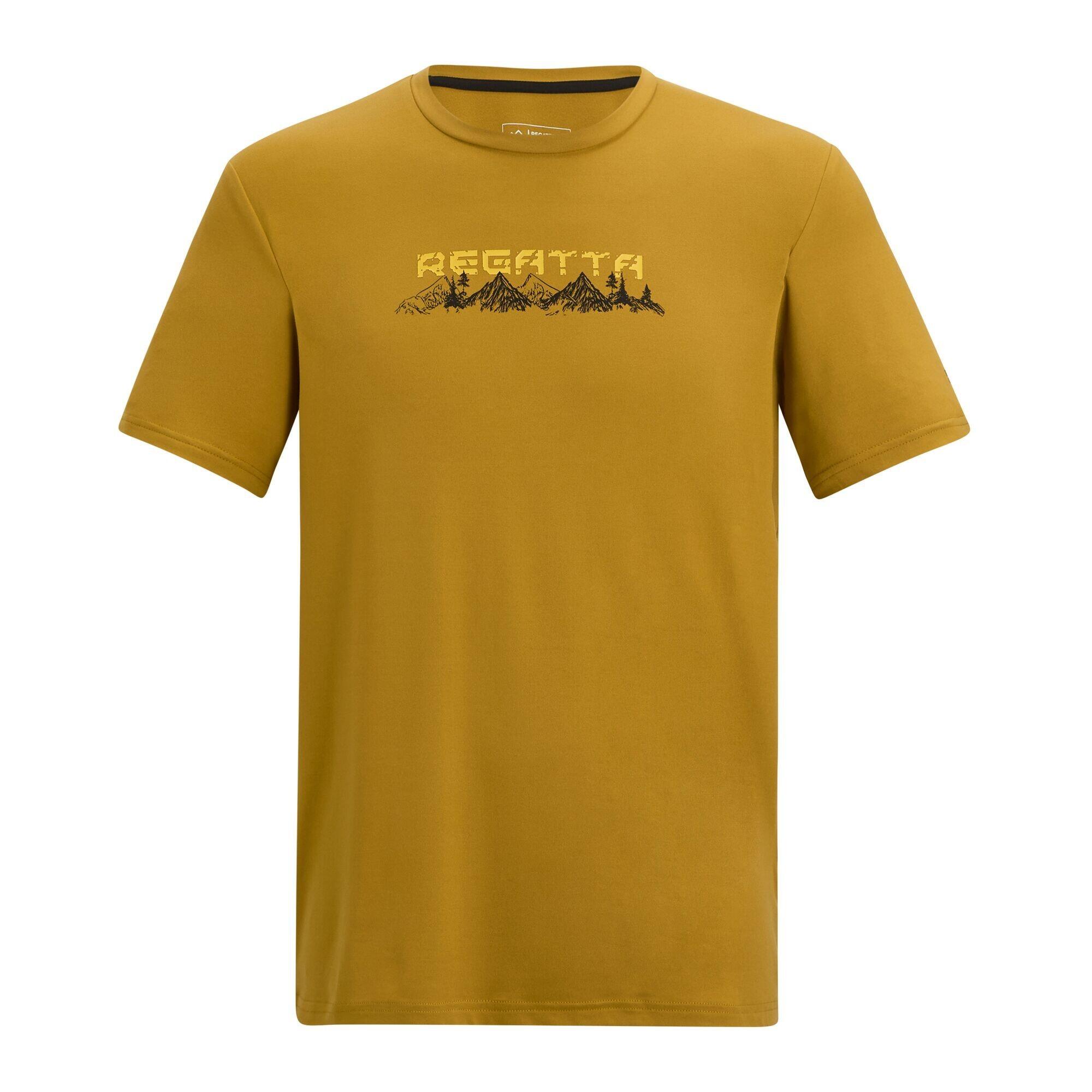 T-shirt Męski Z Motywem Zachodu Słońca Rozciągliwa Fingal