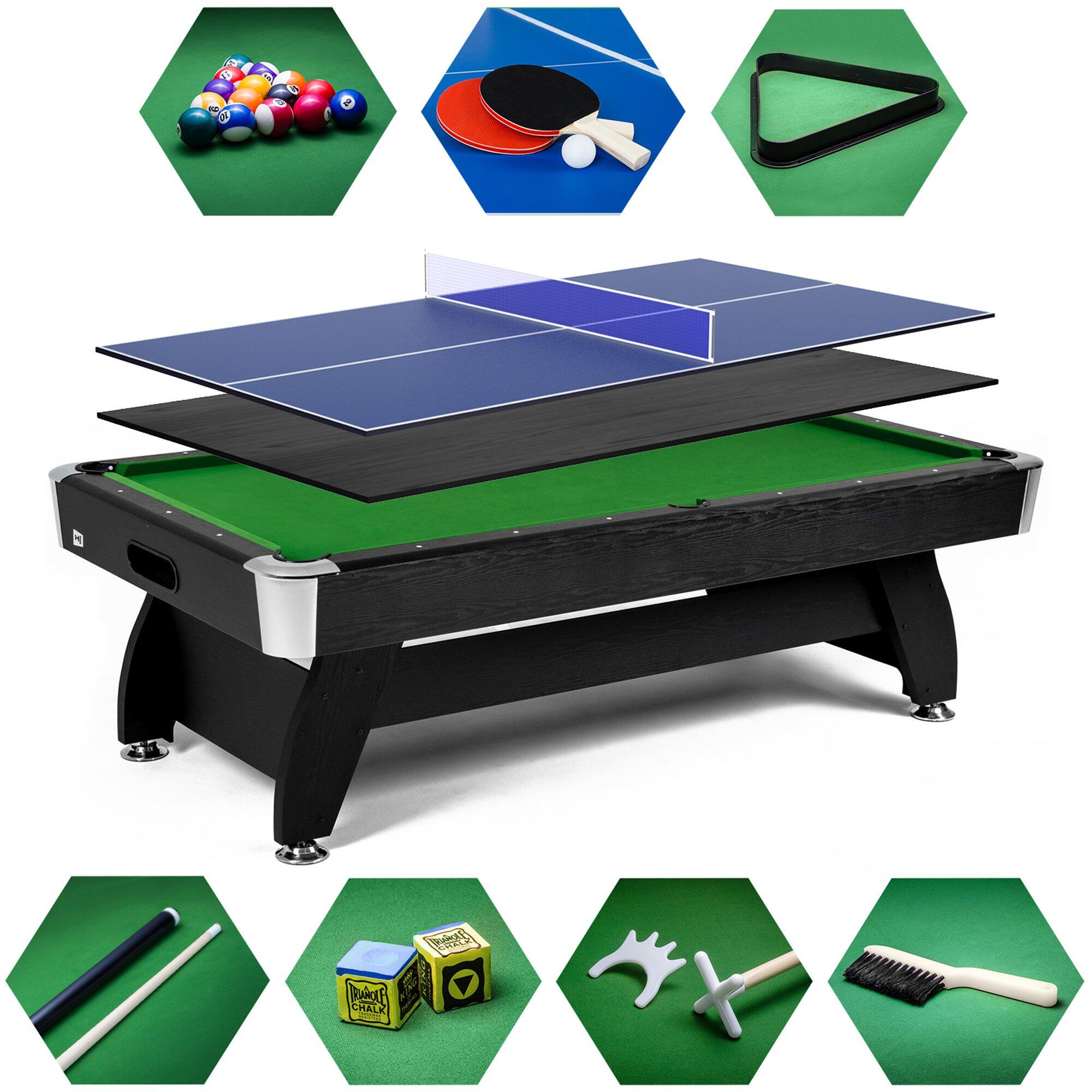 Stół bilardowy spływowy Vip Extra 9FT z nakładką ping-pong blat