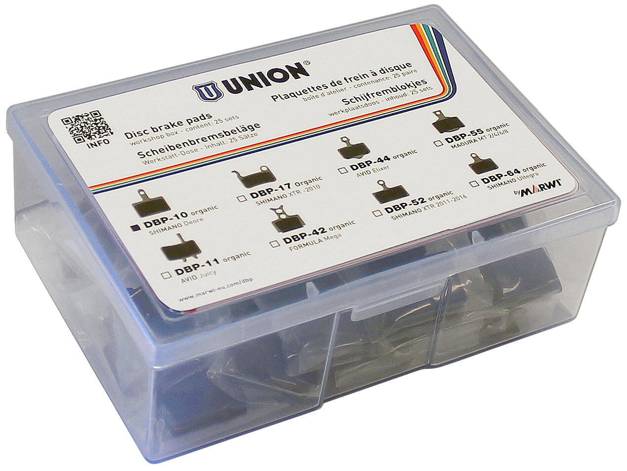 UNION DBP-10 organiczne klocki hamulcowe do Shimano XTR 2011