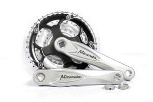 Korba Miranda Alfa 3 170mm 48/38/28T 8mm srebrna