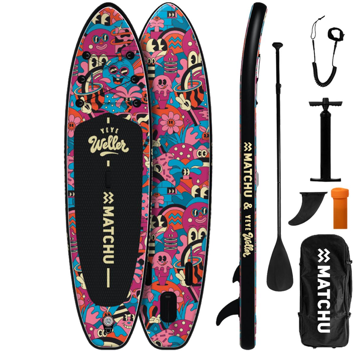 YEYE WELLER x MATCHU - Deska SUP pneumatyczna - Limited Art Collection