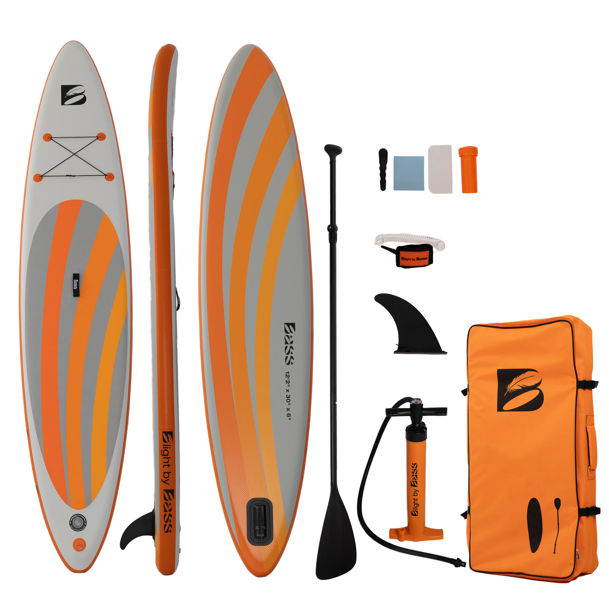 Zestaw z deską SUP B Light by Bass 372 cm 12'2” – Zgrzewana Touringowa Deska SUP