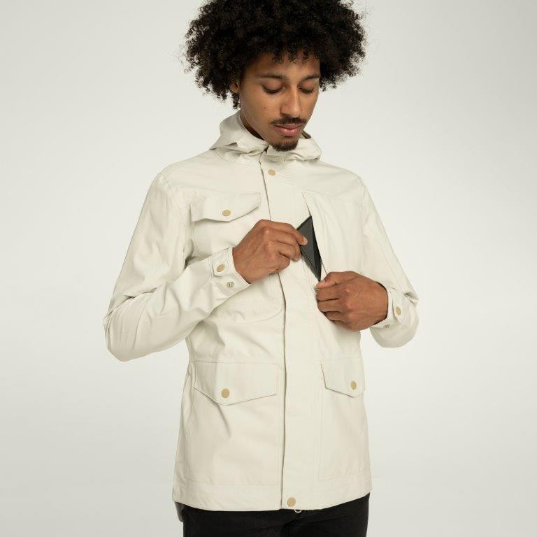 Undyed Pocket Rain Jacket Men
