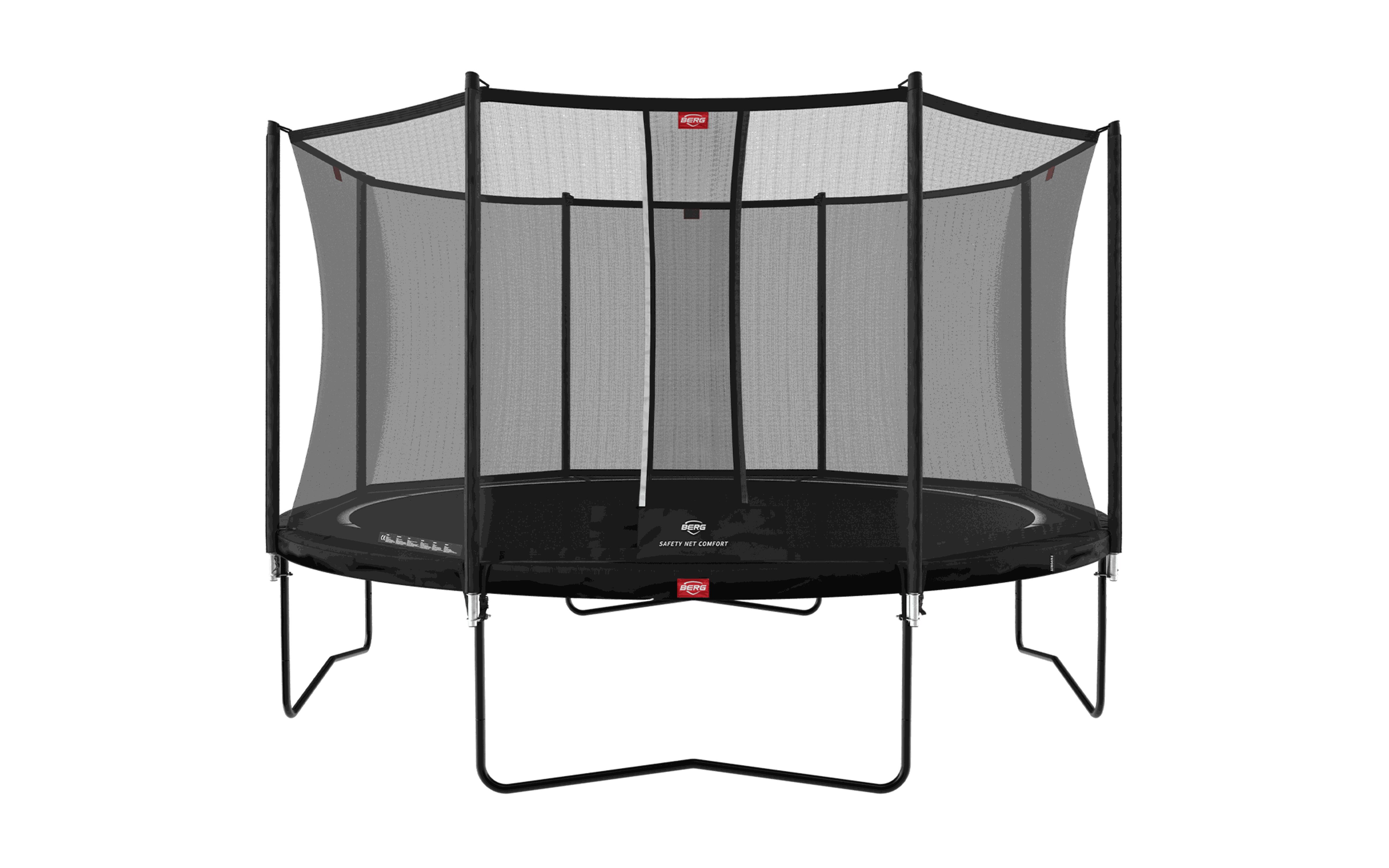 Trampolina Favorit Regular 380 + Siatka Bezp. Comfort Czarny