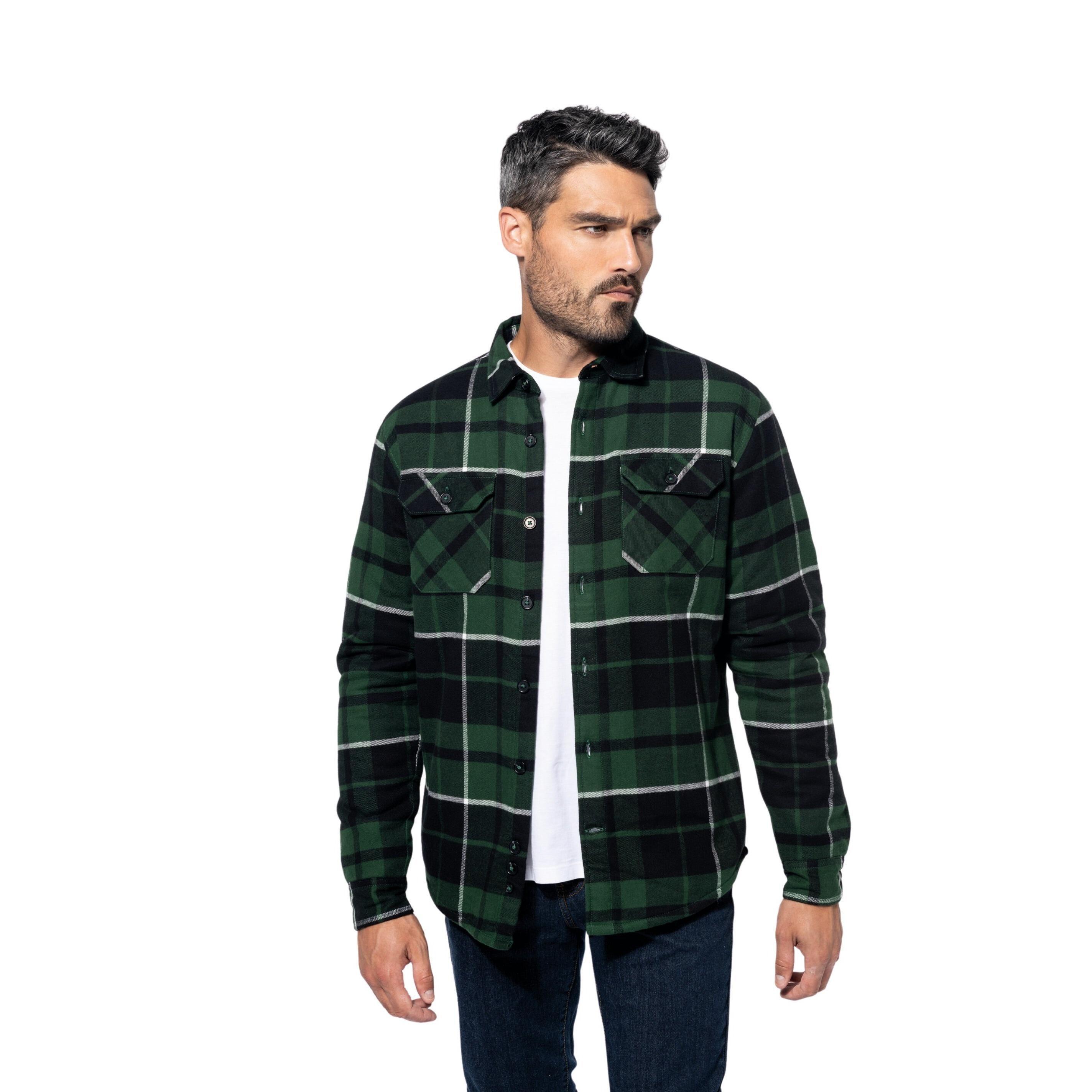 Bluza z podszewką w kratę Kariban Sherpa