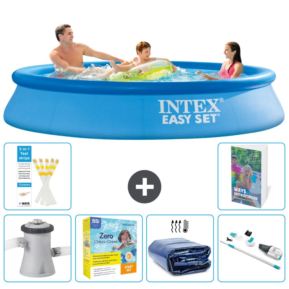 INTEX Basen Easy Set Okrągły - 305x61 cm - 7-częściowy S196