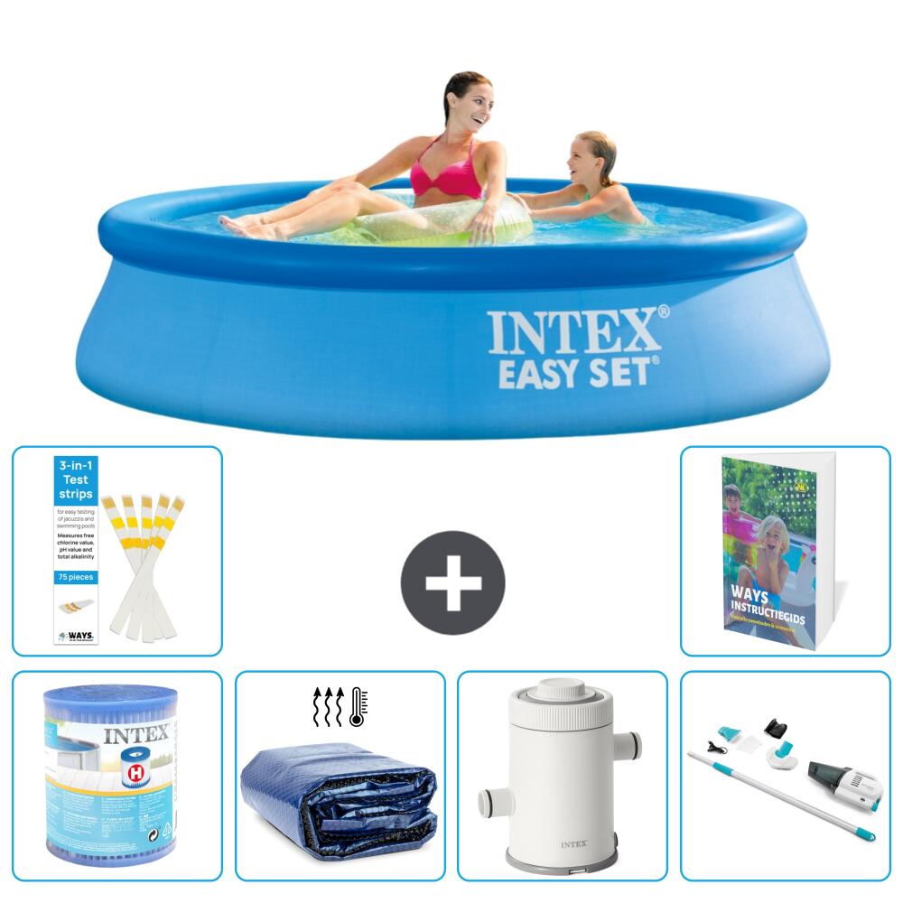 INTEX Basen Easy Set Okrągły - 244x61 cm - 7-częściowy S120