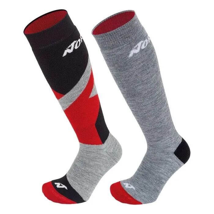 Nordica Jr Multisport 2 szt. skarpety zimowe średni szary/czerwono-czarne