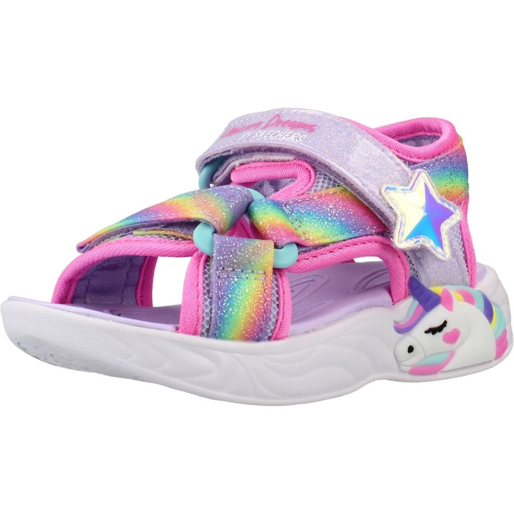 Sandały SKECHERS UNICORN DREAMS SANDAL- DREAMY Fioletowy