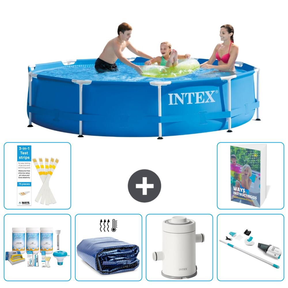 INTEX Basen ze stelażem Okrągły - 305x76 cm - 7-częściowy S136
