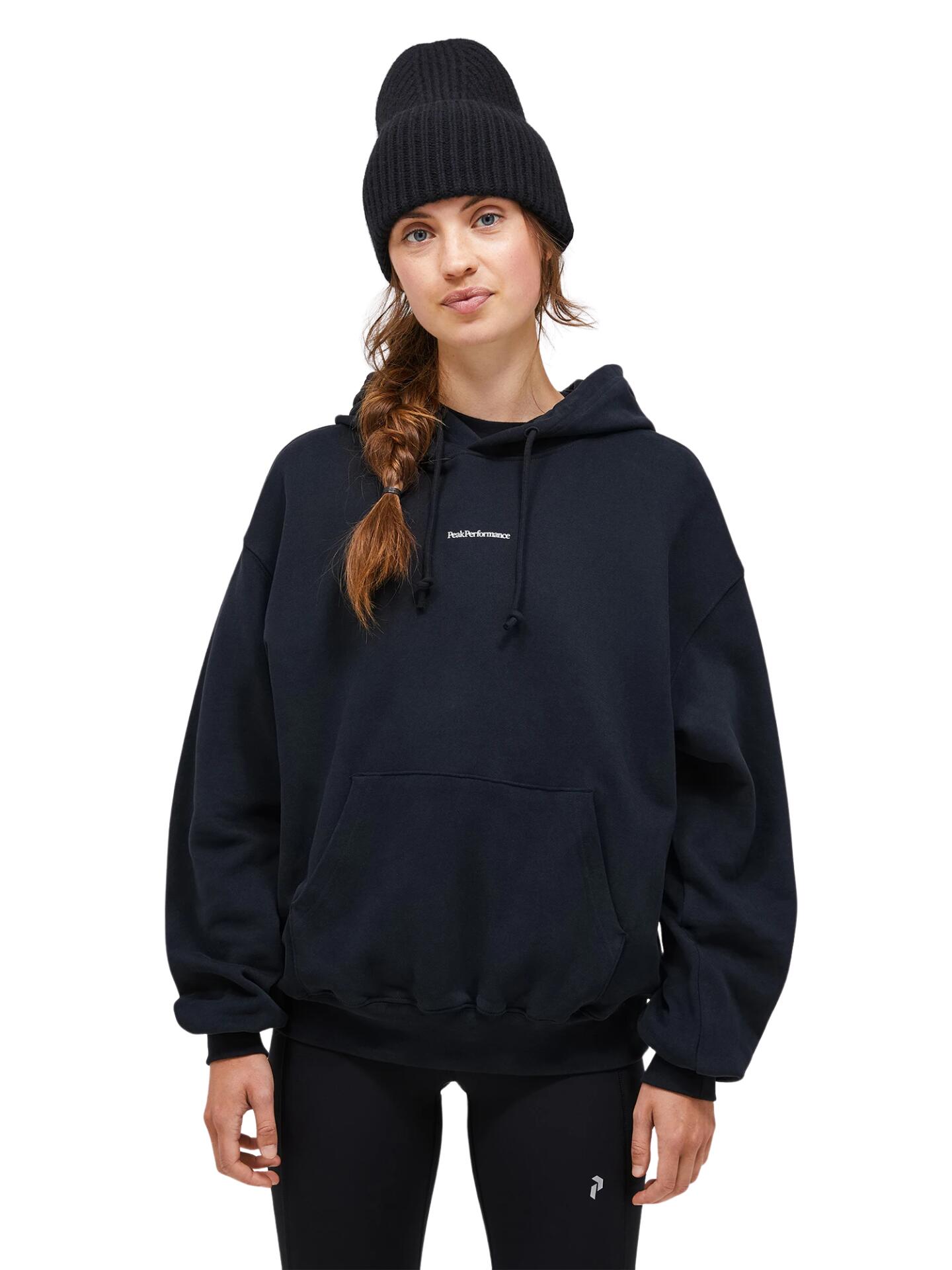 Bluza Peak Performance damska Original Terry Hood czarna - S