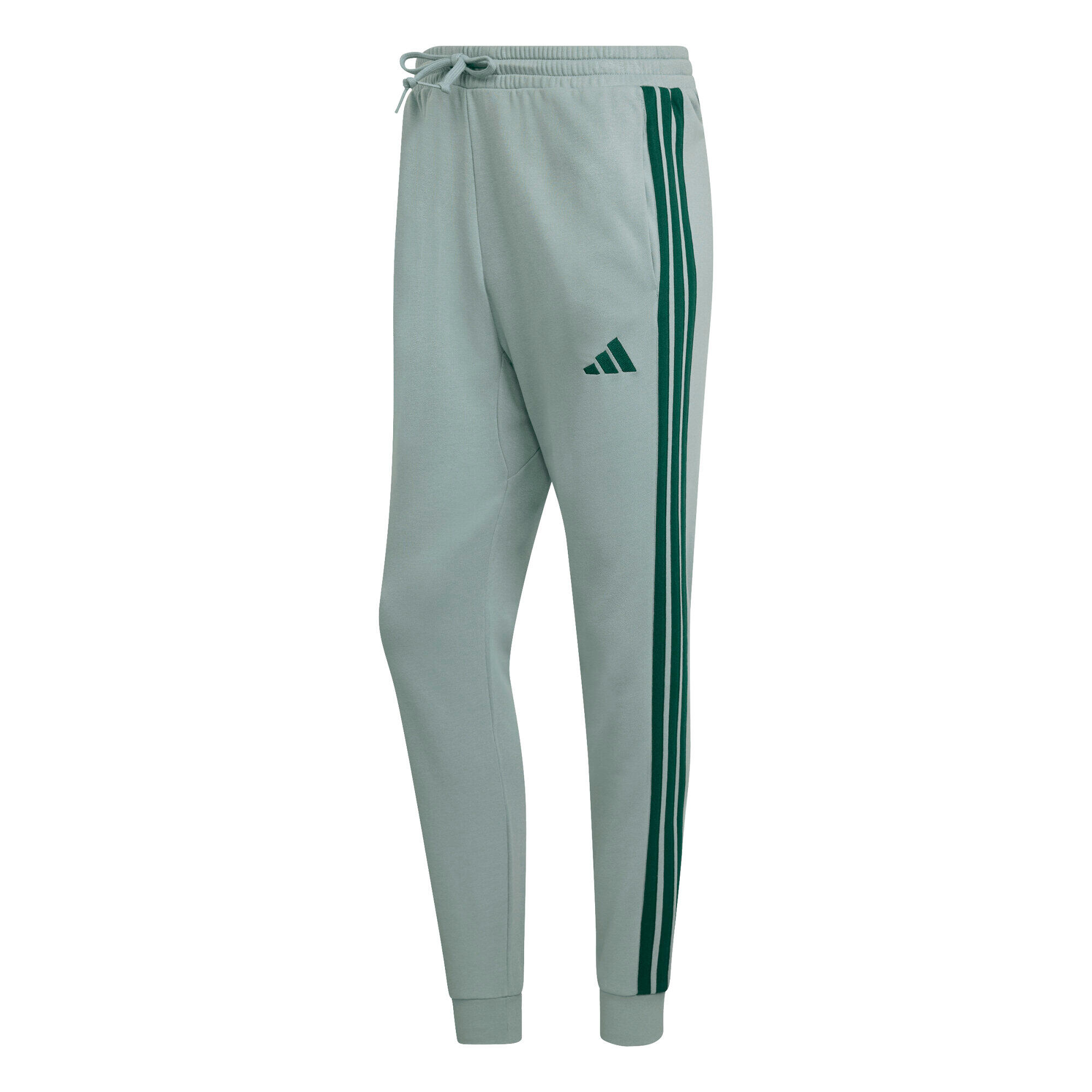 Spodnie męskie adidas Essentials 3-Stripes Fleece, zielone