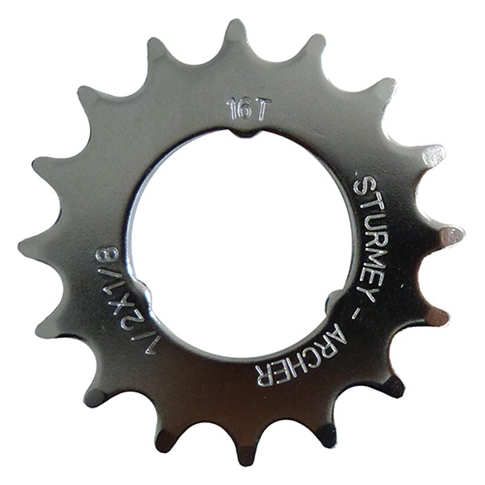 Sturmey Archer zębatka 16T 1/8 płaska - chrom