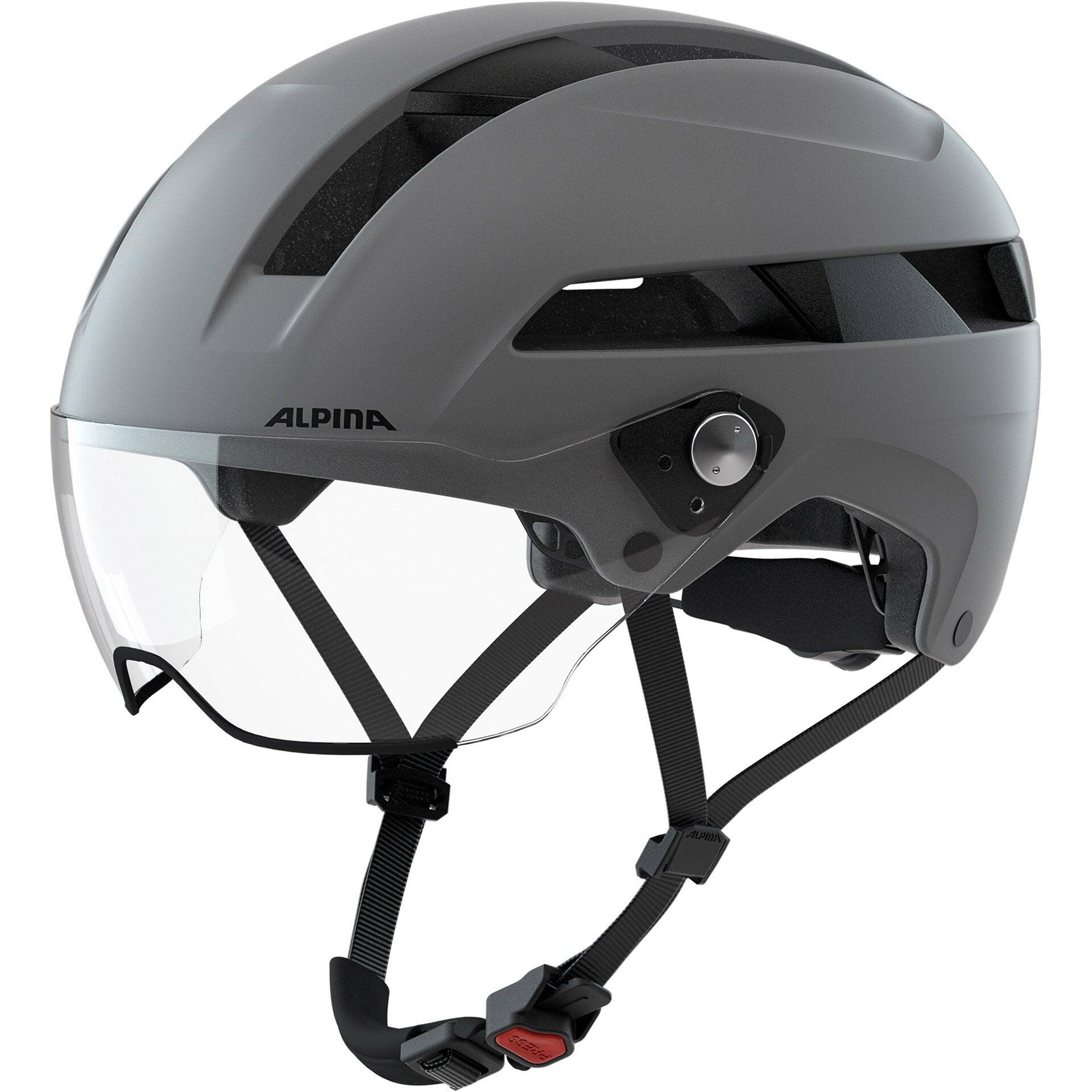 Kask miejski Olimpijski SOHO Visor Szary Mat