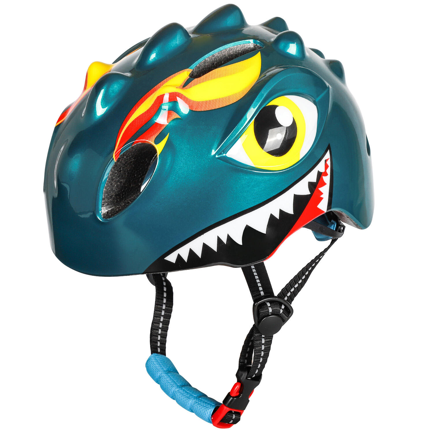 Kask rowerowy dla dzieci chłopców zielony - Dino Extra Small 46-51 cm