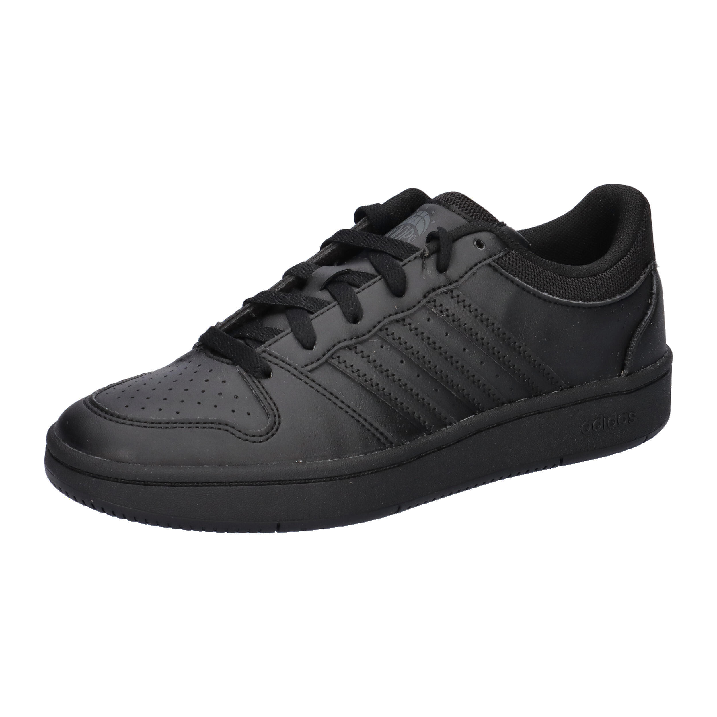 Białe buty dziecięce z logo adidas Hoops Classic