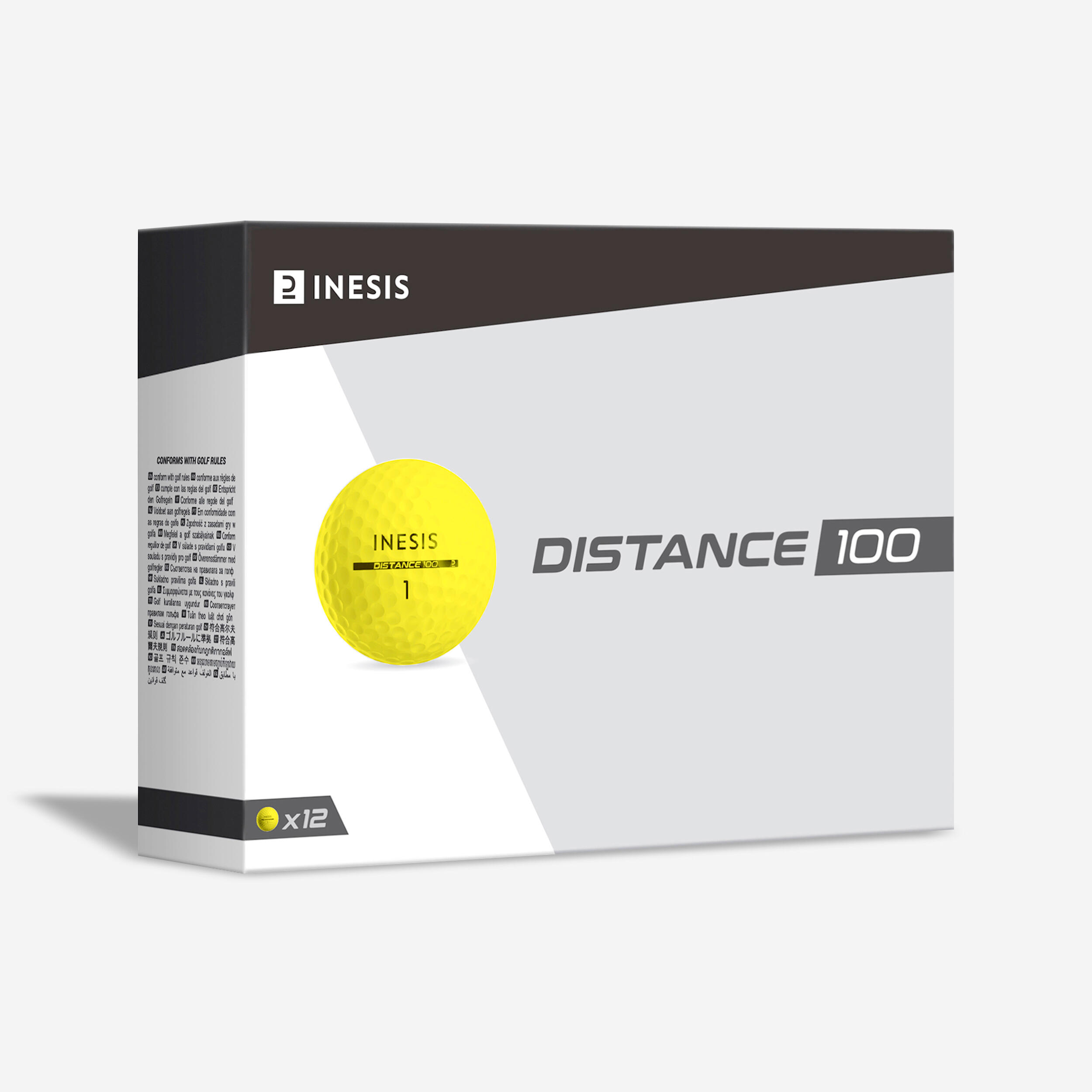 Piłki do golfa Inesis Distance 100 x12
