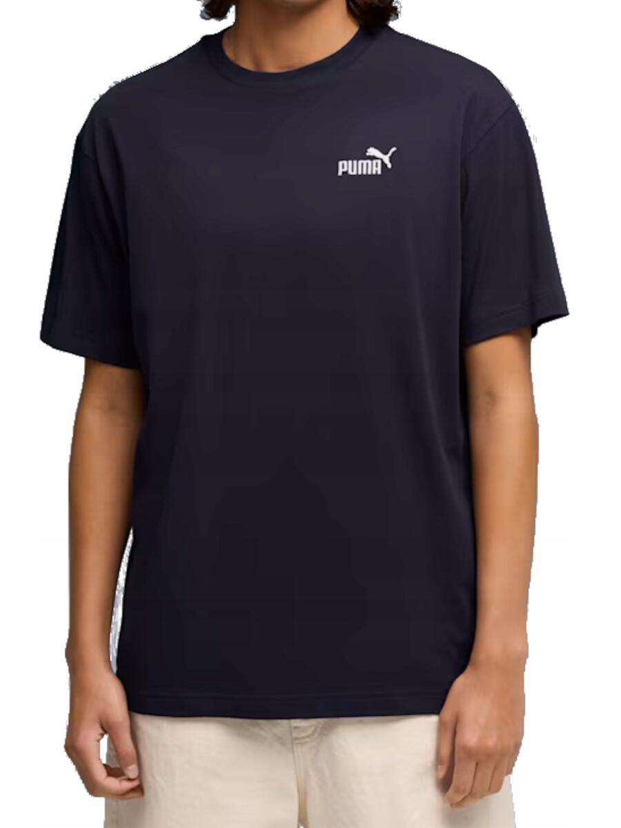 KOSZULKA męska PUMA 689153-16 t-shirt bawełniana sportowa granatowa XL