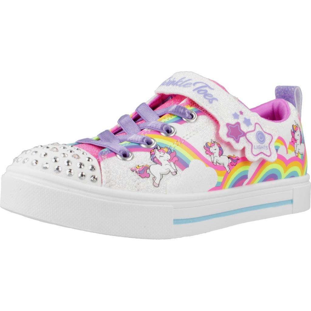 Buty SKECHERS TWINKLE TOES: TWINKLE SPARK Biały