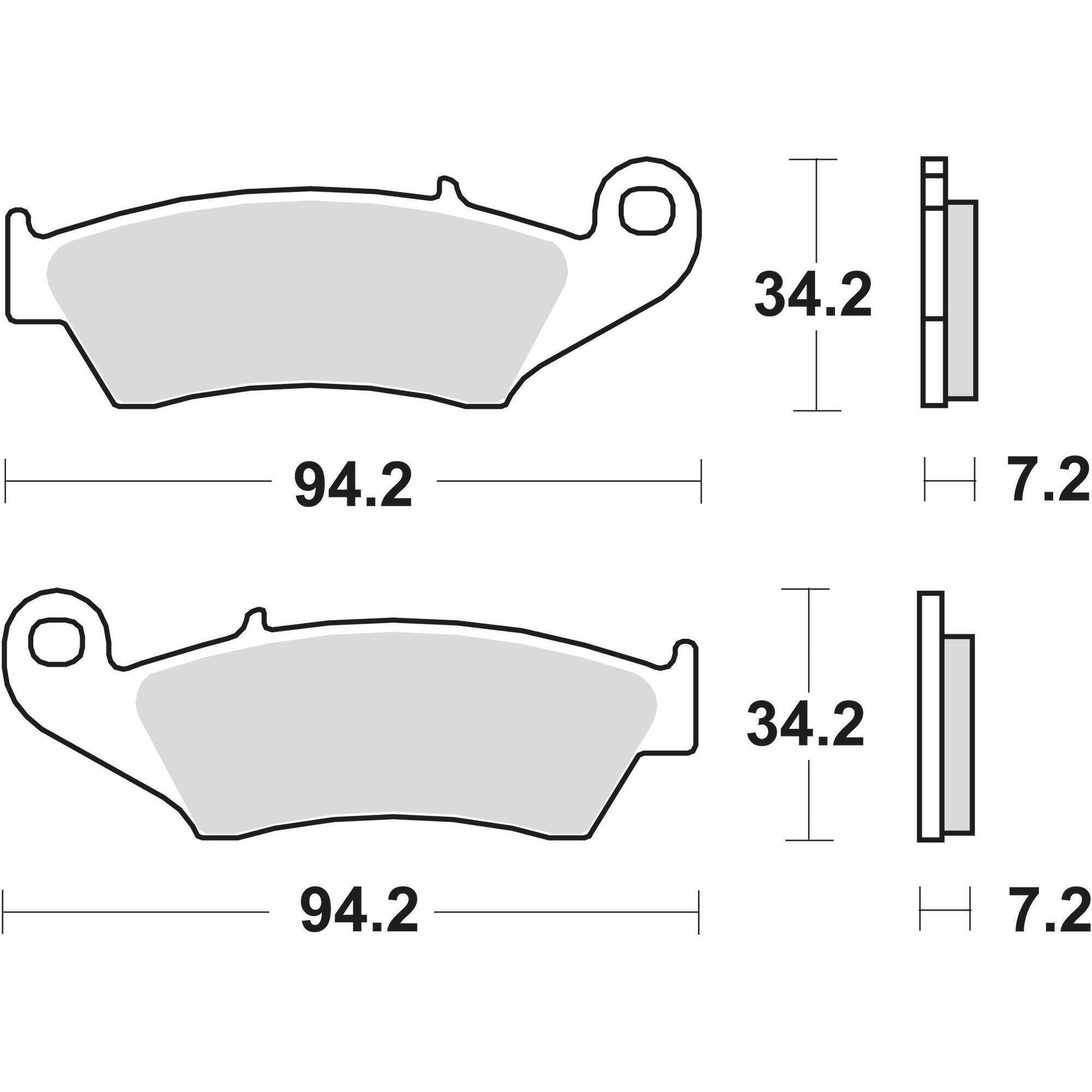 Klocki hamulcowe TRW MCB 669 SV z materiału metalowego