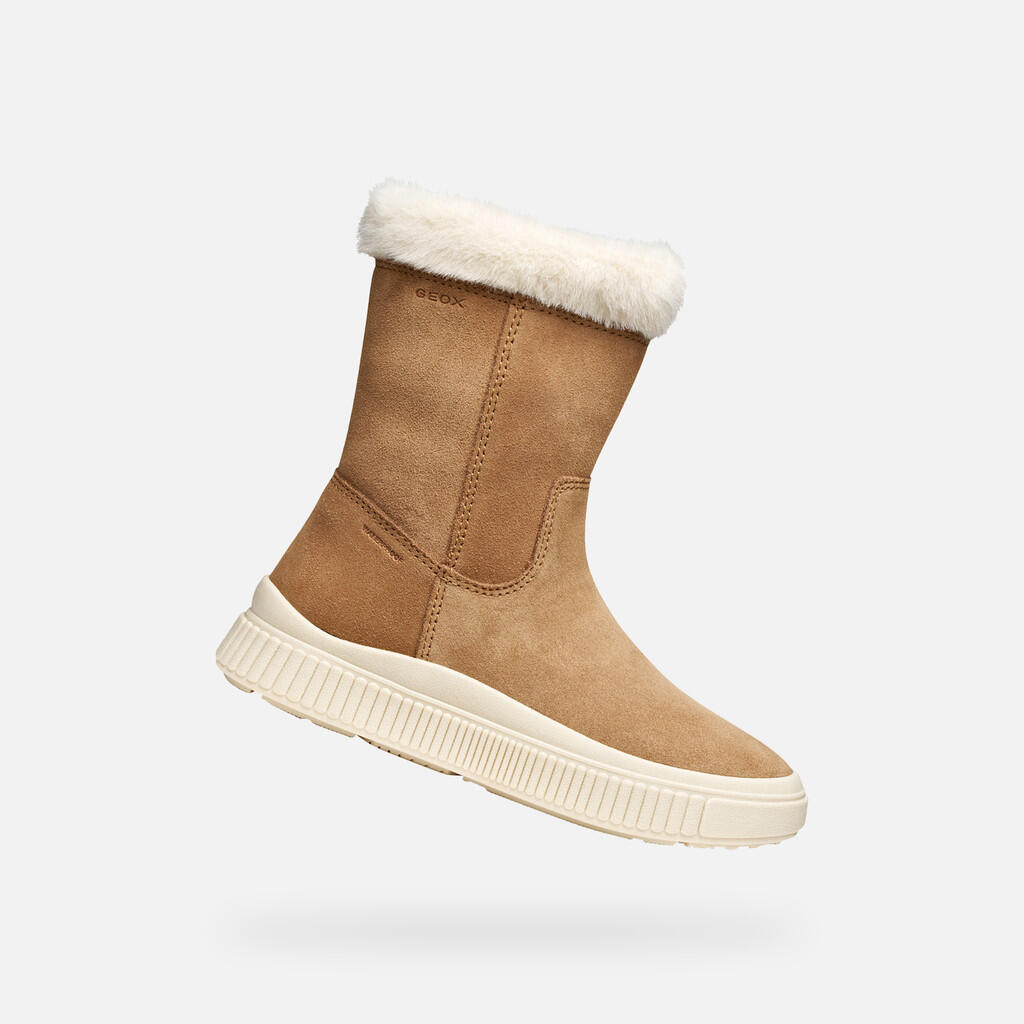 Buty GEOX J LAQUINNY GIRL WPF Brązowy