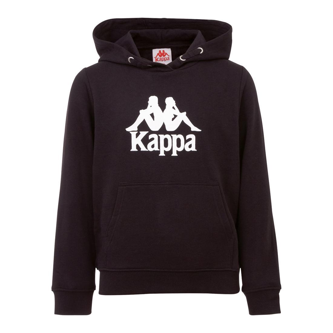 Kappa Taino Kids Hoodie, chłopięca bluza, czarna