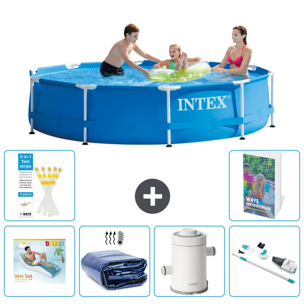 INTEX Basen ze stelażem Okrągły - 305x76 cm - 7-częściowy S87