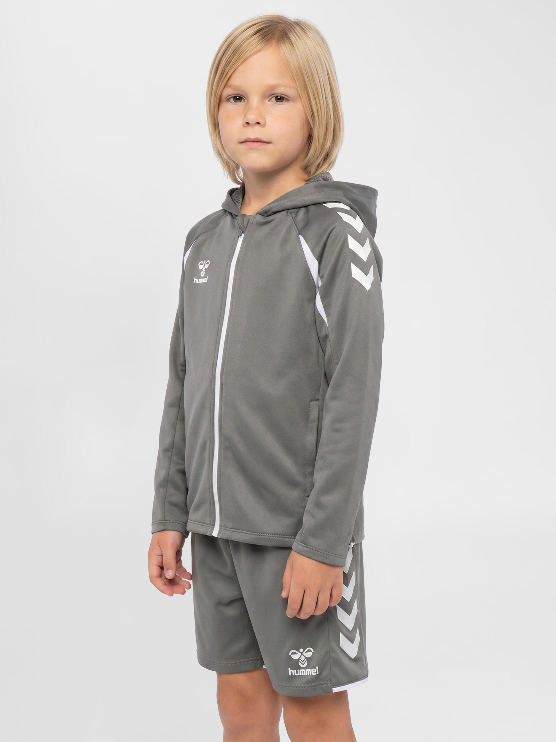 Dziecięca bluza z kapturem zapinana na zamek Hummel Core 2.0