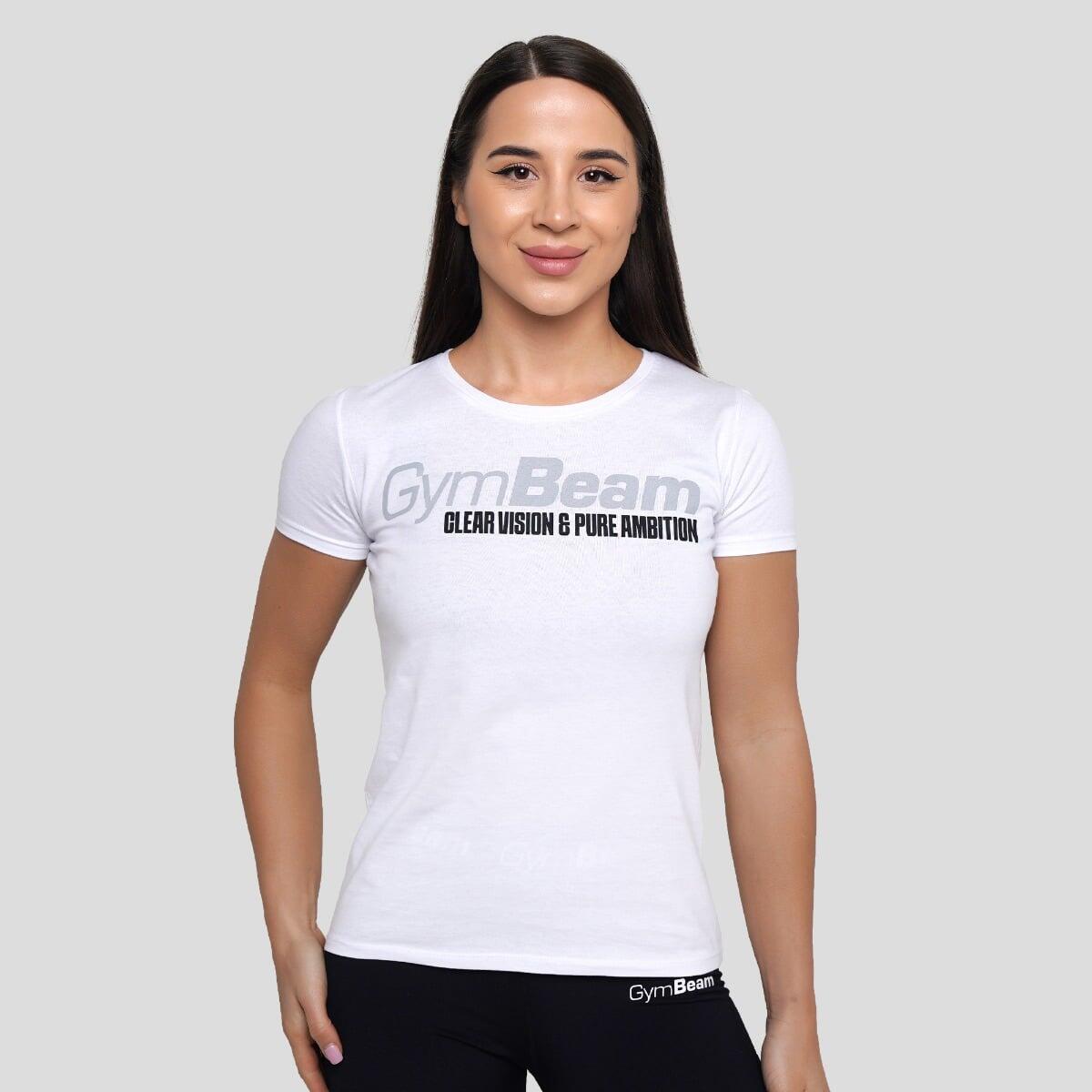 Koszulka damska fitness slim biała Pure Ambition