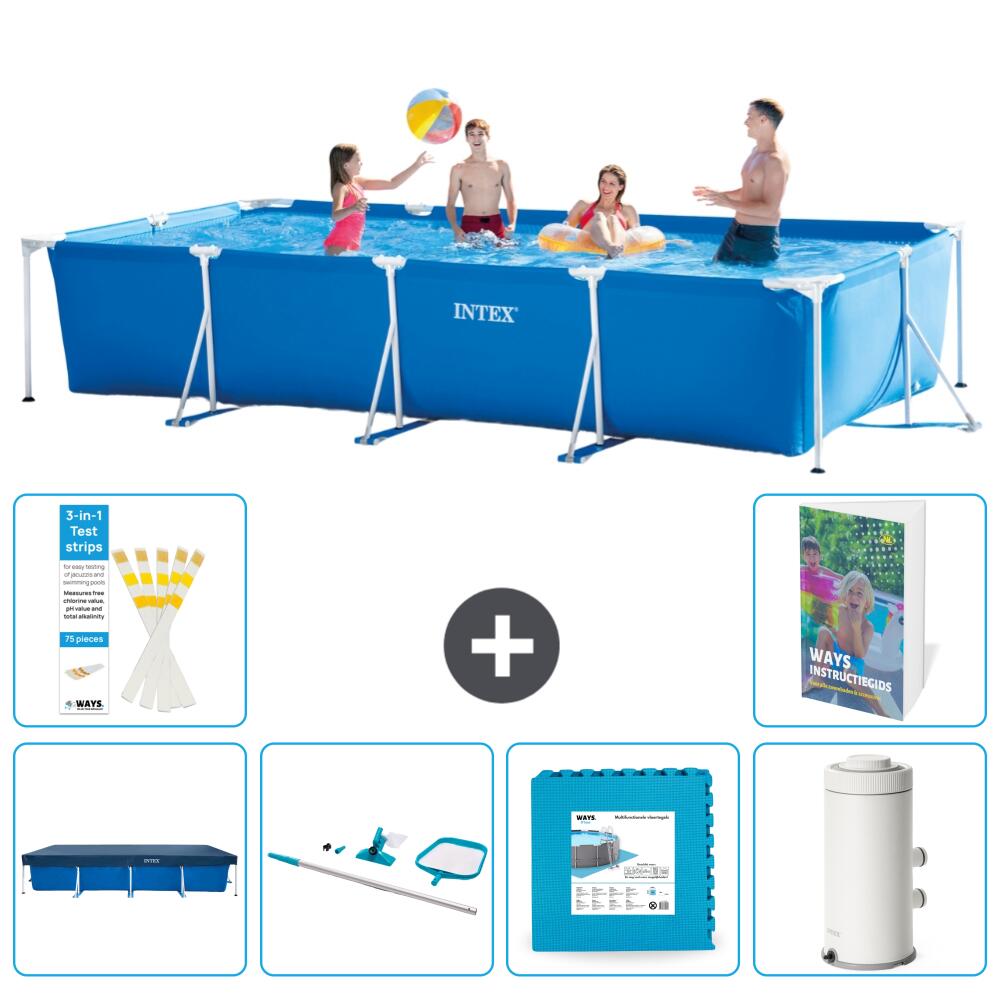 INTEX Basen ze stelażem Prostokątny - 450x220x84 cm - 7-częściowy S17