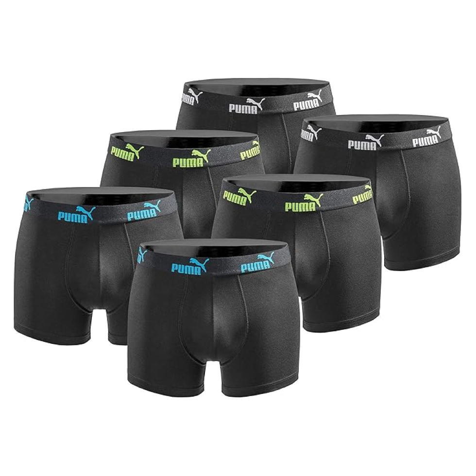 Bokserki majtki męskie Puma Boxershorts 6-pak bawełniane