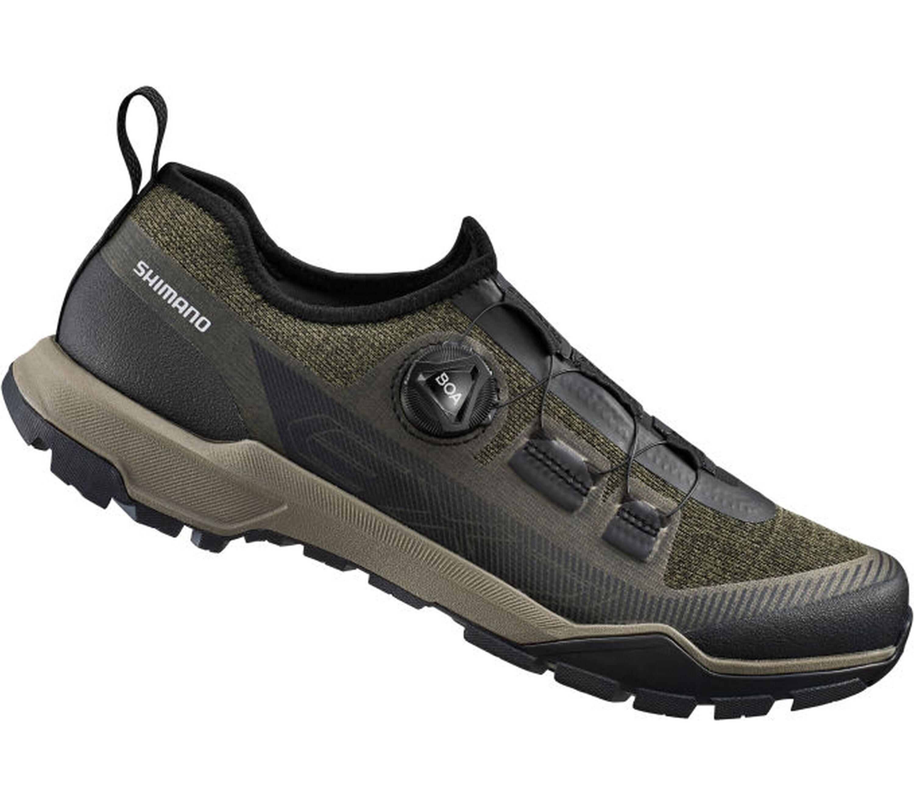 Buty do rowerów turystycznych EX700, oliwkowe
