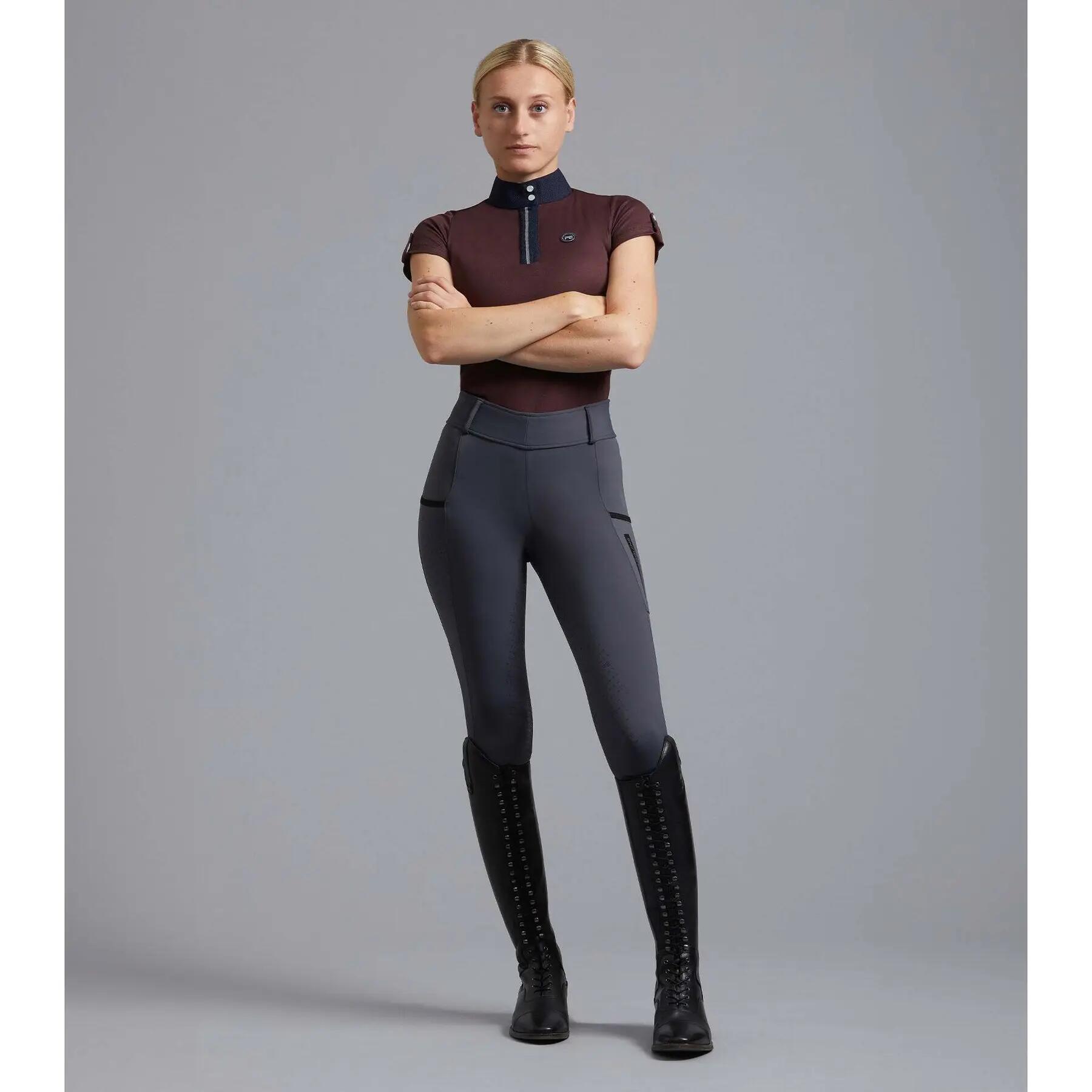 Damskie legginsy jeździeckie z pełną przyczepnością Premier Equine Concerto