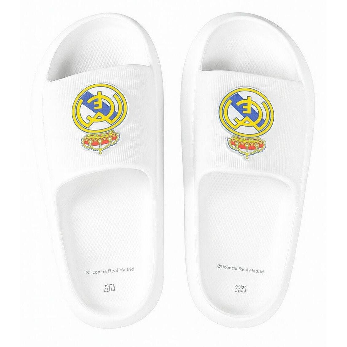Real Madryt klapki Beach Pool Flip Flops White Eva białe