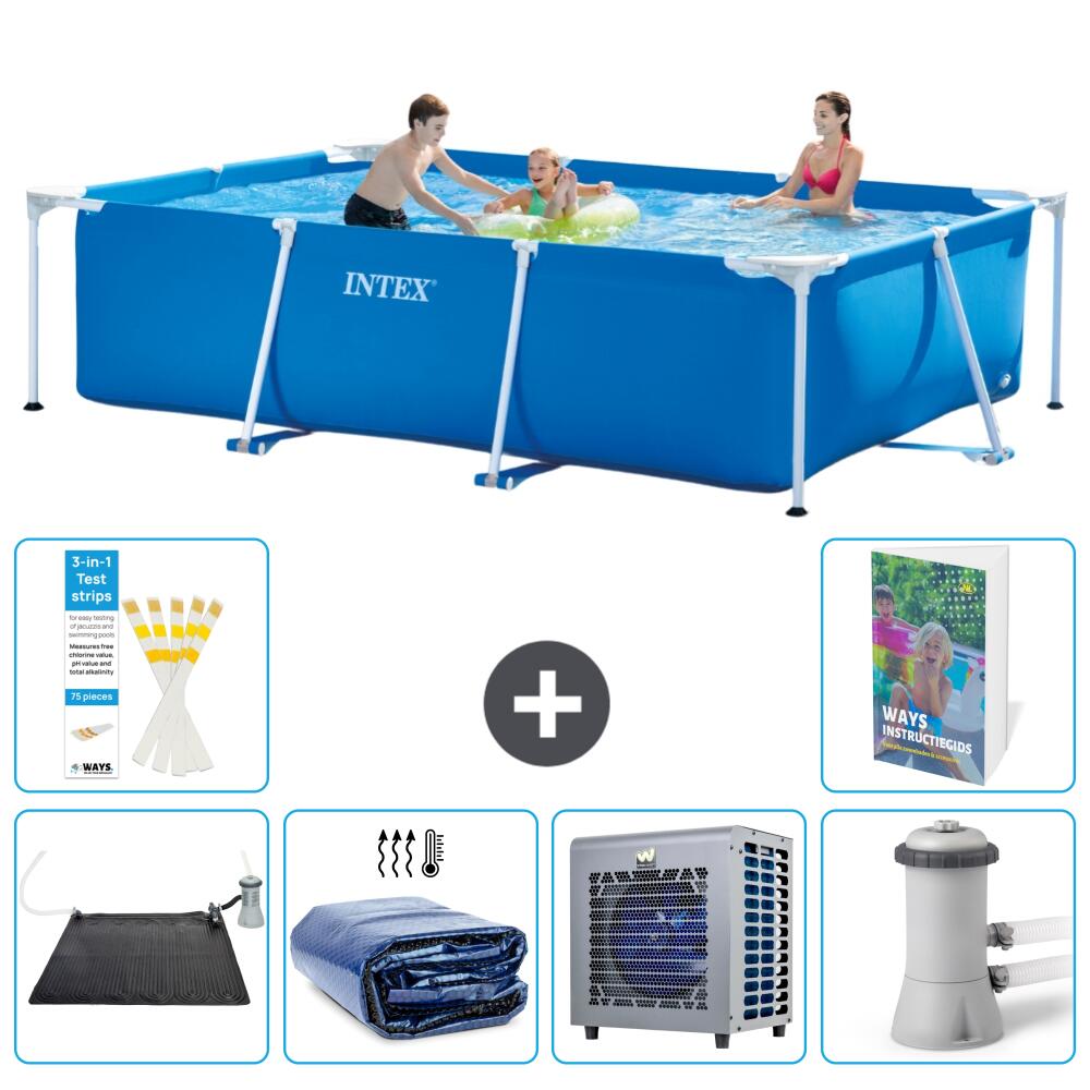 INTEX Basen ze stelażem Prostokątny - 300x200x75 cm - 7-częściowy S42