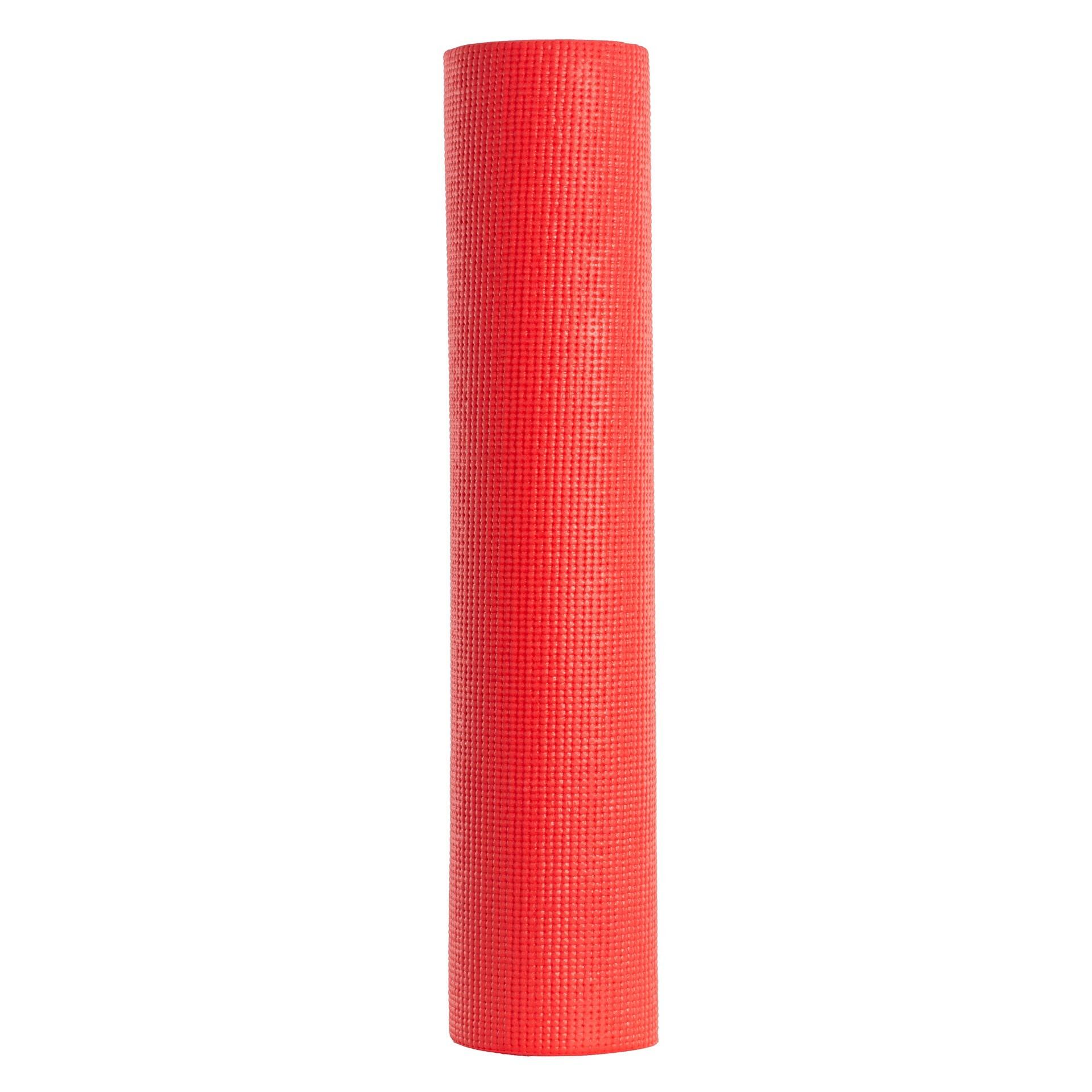 Mata do jogi 173x61x0,6 cm PVC czerwona