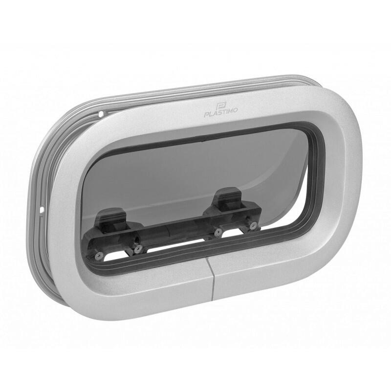 Okno prostokątne Aluminium Plastimo