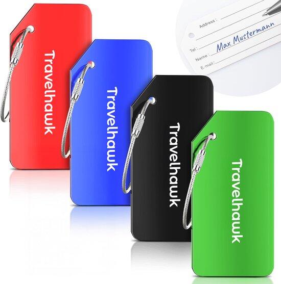 Aluminiowe zawieszki do bagażu – 4 sztuki