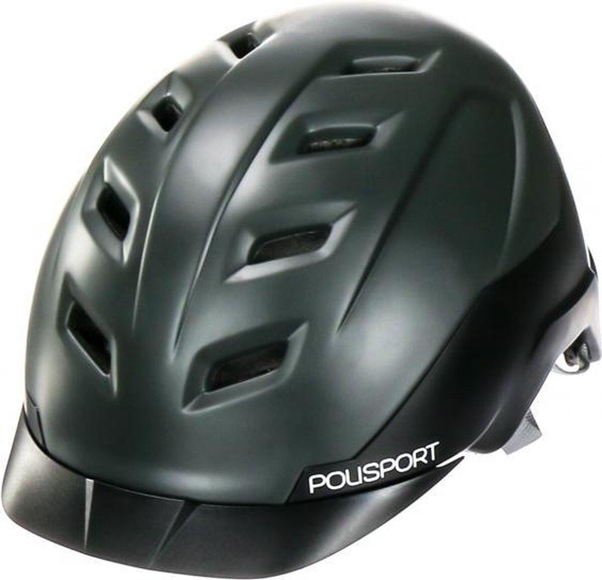 Kask Rowerowy E'City M (54-59 Cm) - Czarny Matowy / Ciemnoszary Matowy
