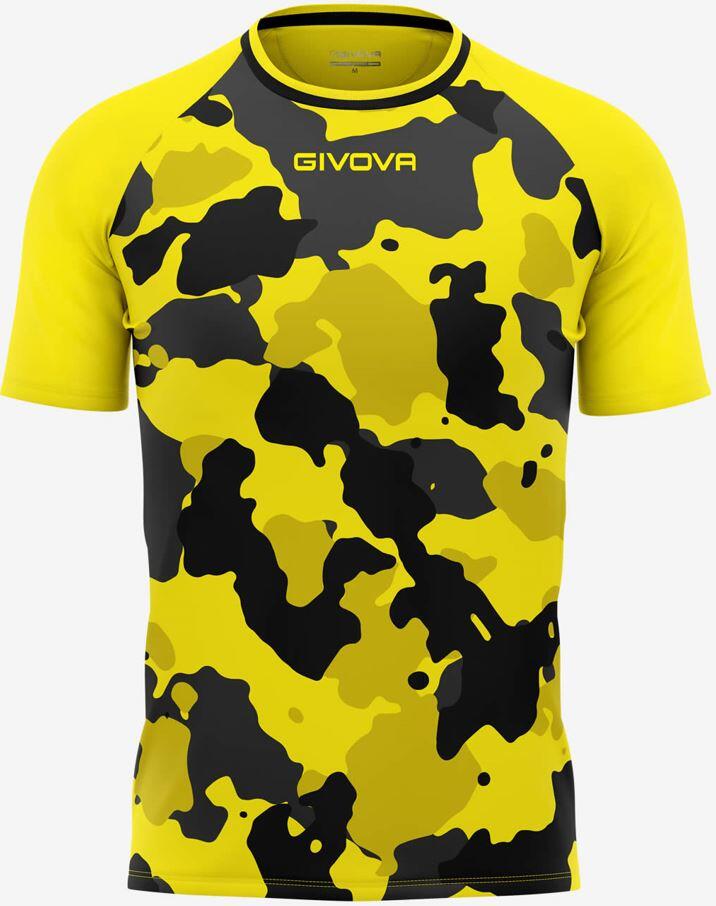 T-shirt męski Givova Army żółto-czarny Żółty