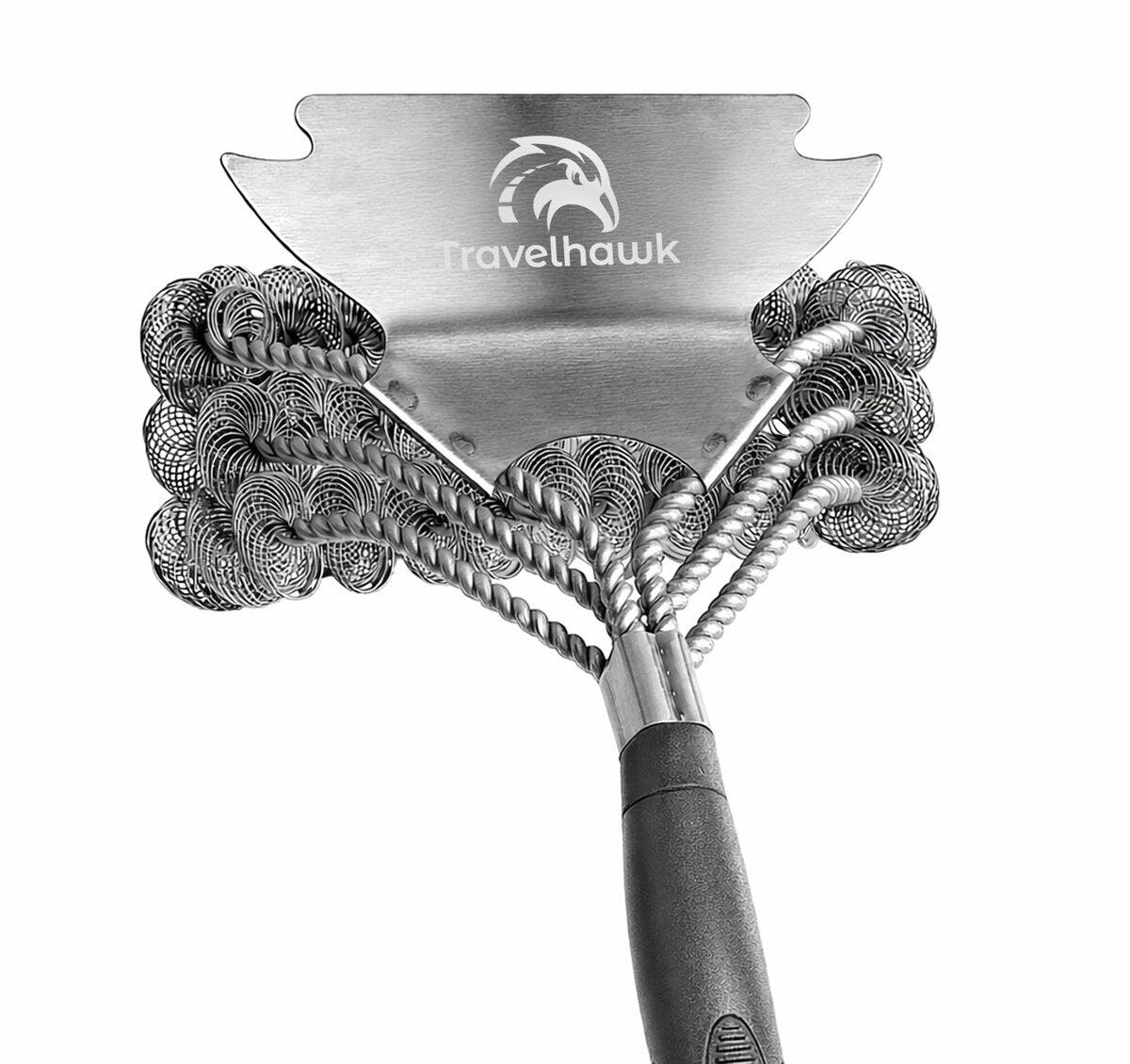 Szczotka do grilla ze stali nierdzewnej Ergonomiczna szczotka do grilla