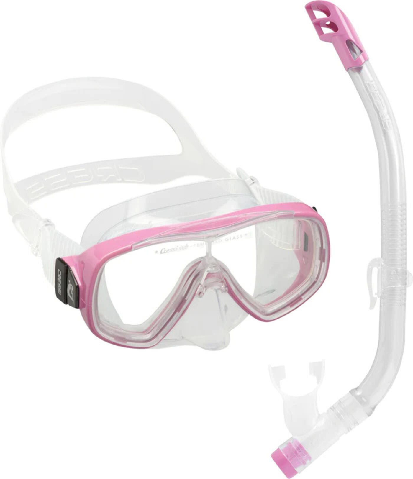 Cressi Ondina VIP Junior + Cressi Top – zestaw maska i fajka do snorkelingu