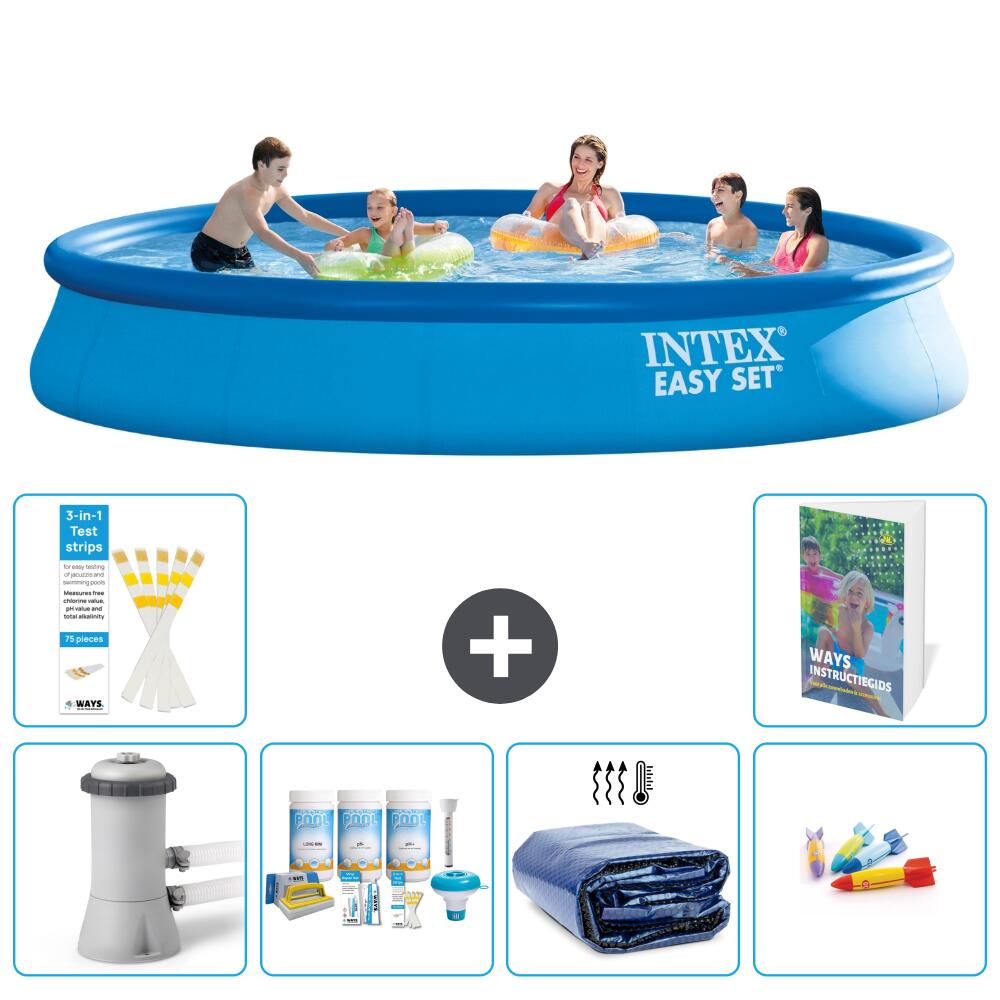 INTEX Basen Easy Set Okrągły - 457x84 cm - 7-częściowy S282