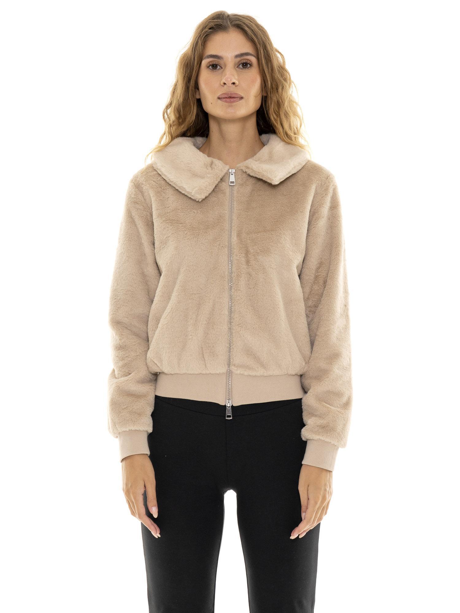 Leone 1947 Nigdy bez Weiche Sherpa-Jacke für Damen