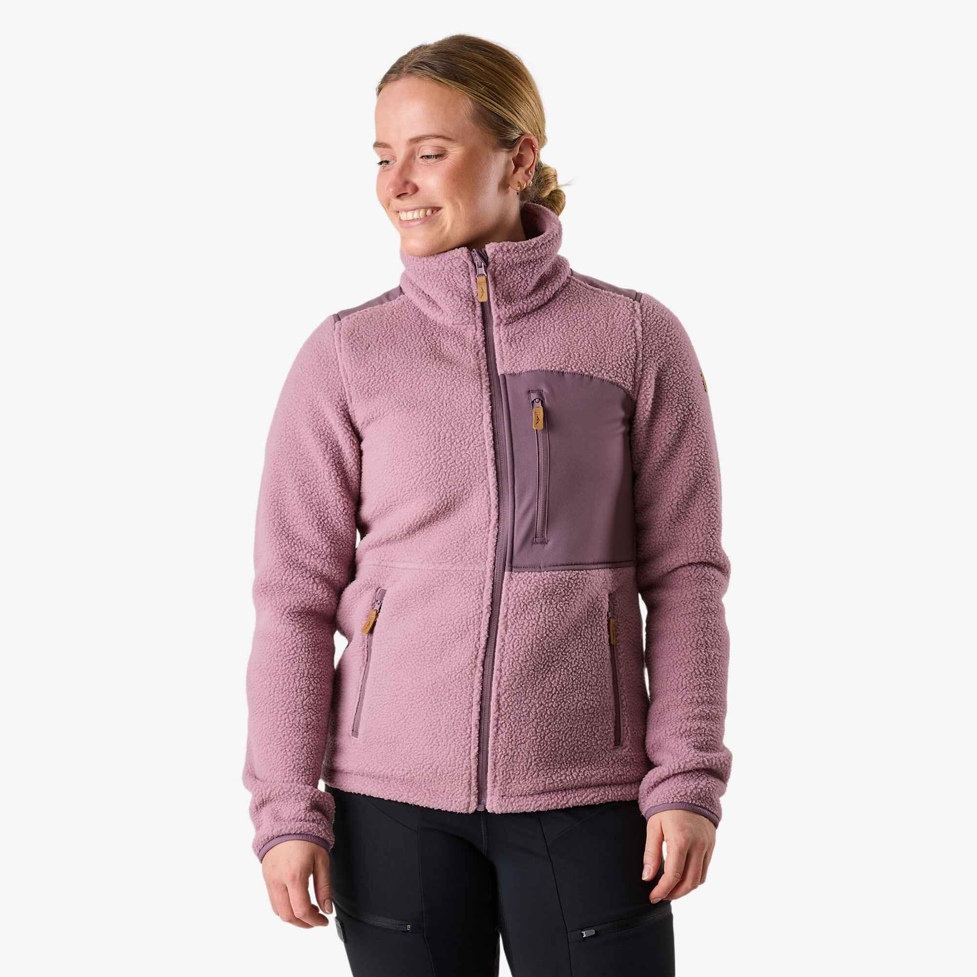 Bluza Polarowa Wędrówki Kobieta Nordkap Standardowy