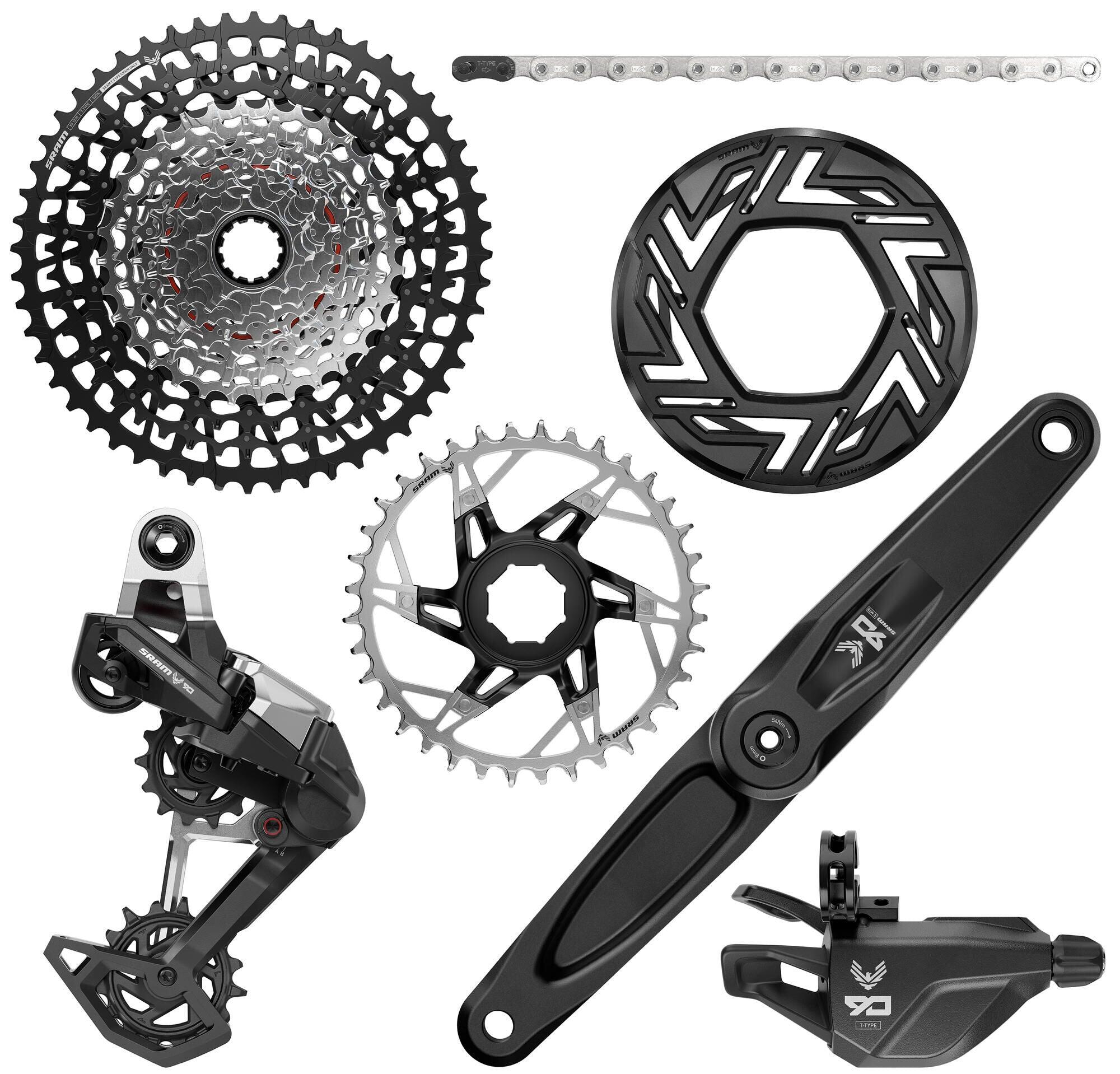 SRAM Eagle 90 Transmission zestaw napędu e‑bike 165 mm