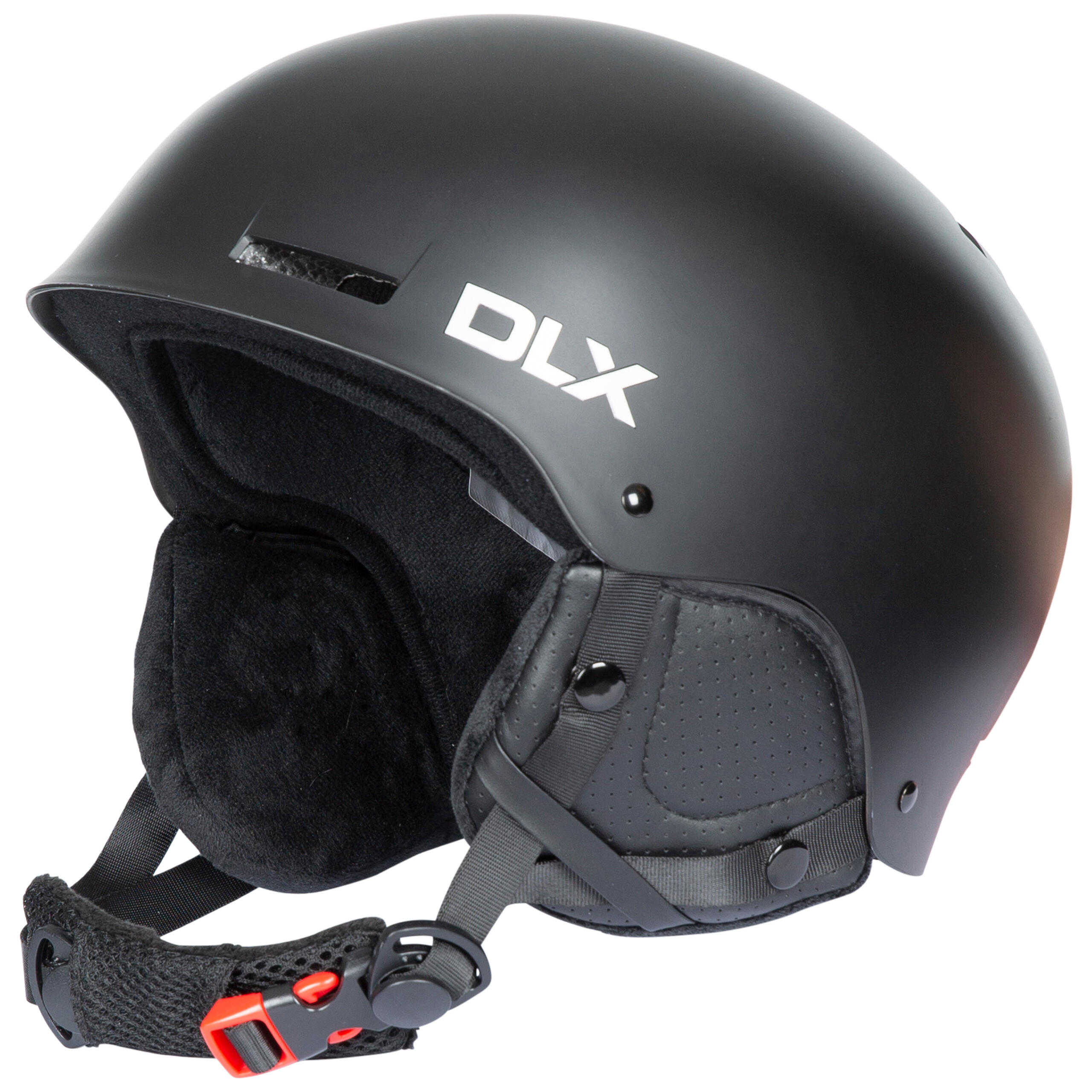 Kask narciarski DLX z zatrzaskiem i zaczepem na gogle