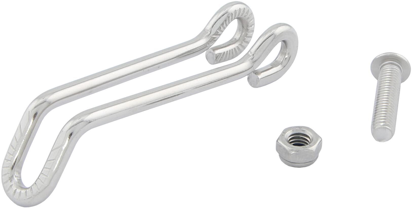 Busch + Müller Uchwyt przedniej lampy 474DL PB Long 8 cm srebrny