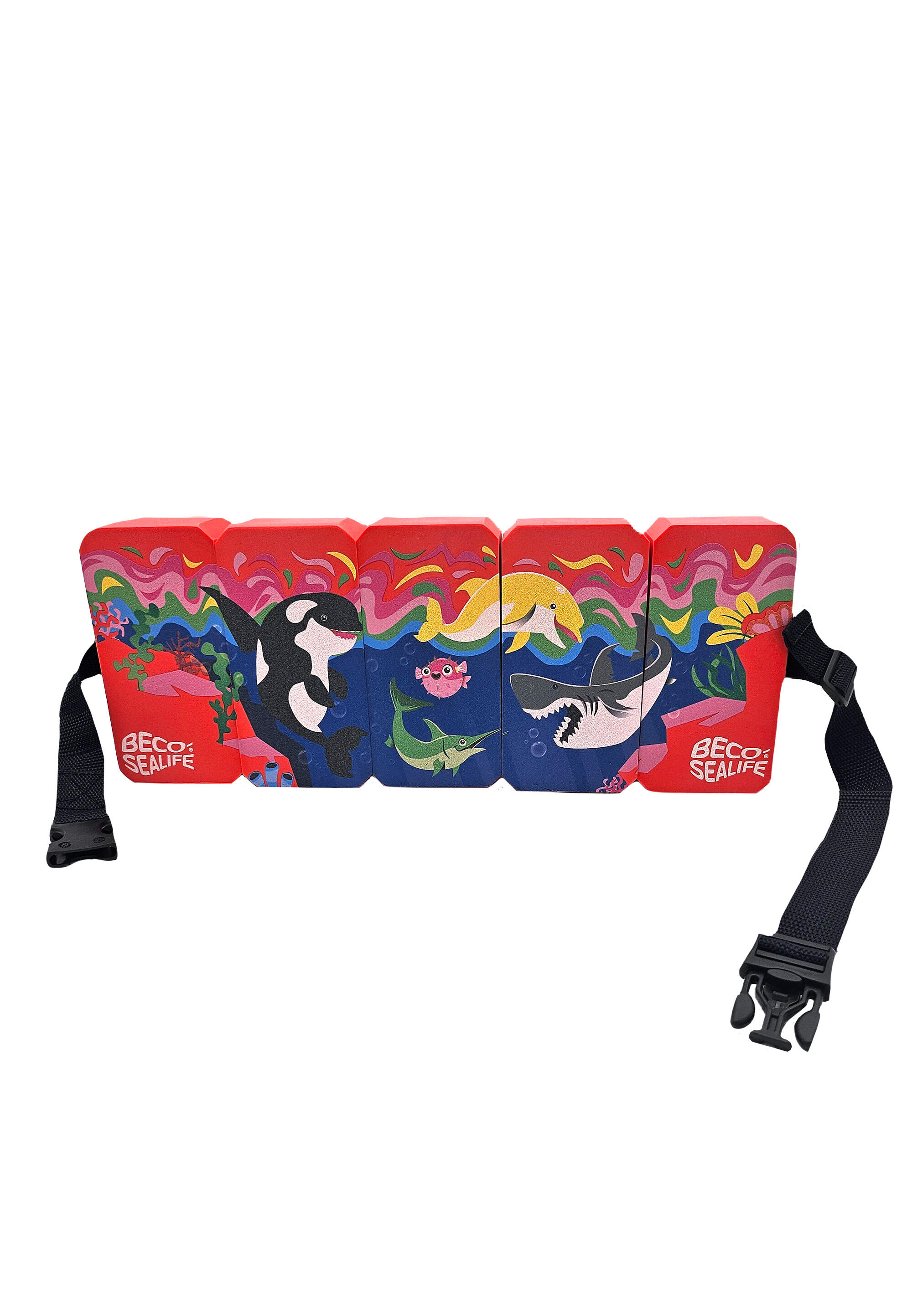 Beco -sealife® Swimming Belt With 5 Floats | Red | 19-30 Kg - 2-6 Years